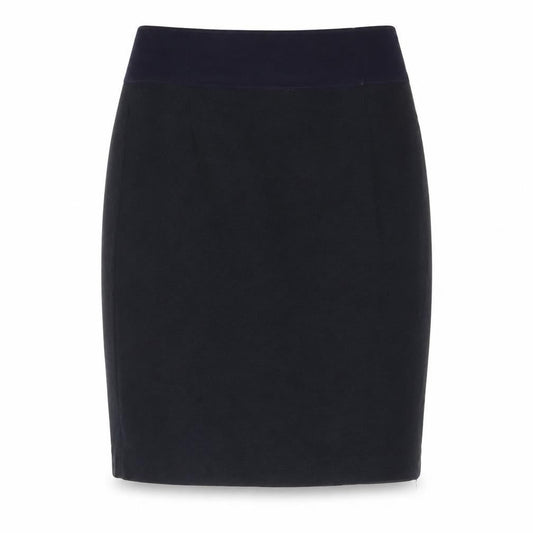 LB The Collection Women Black Wool Knee Length Pencil Skirt Size 14