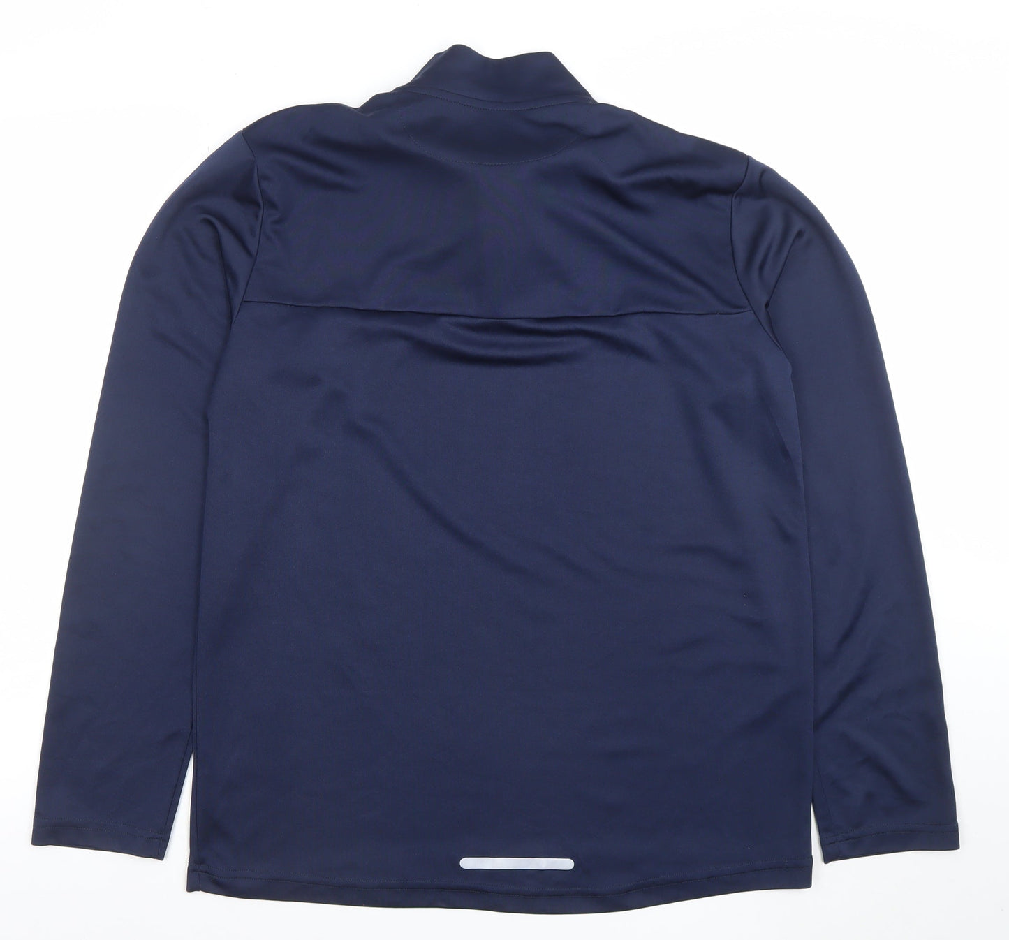O'Neills Men's Blue Slim Fit 1/4 Zip Long Sleeve Activewear Top Size L