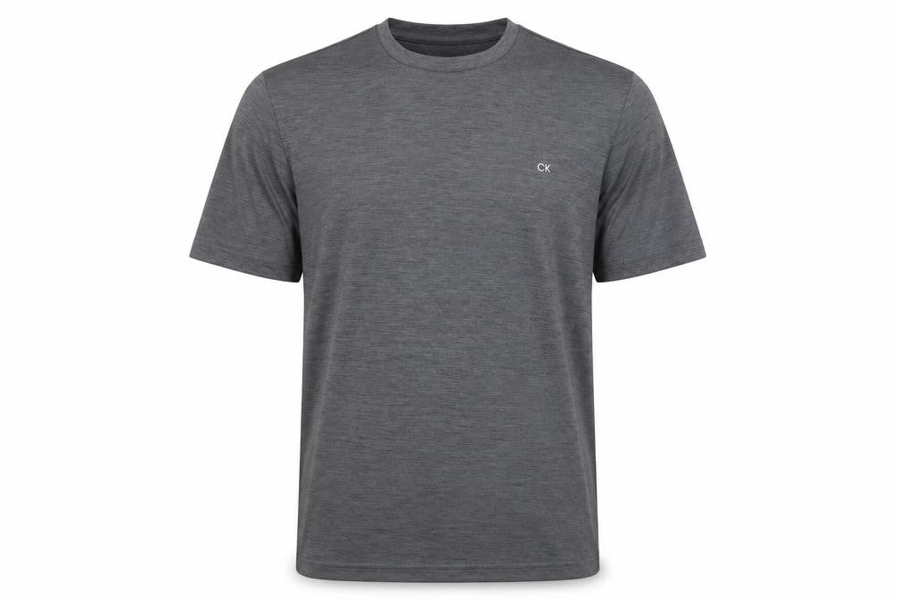 Calvin Klein Men’s Grey Golf T-Shirt L Moisture Wicking Activewear Top