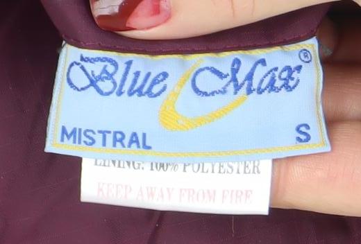 Blue Chaps Men's Red Nylon Full Zip Jacket Size S