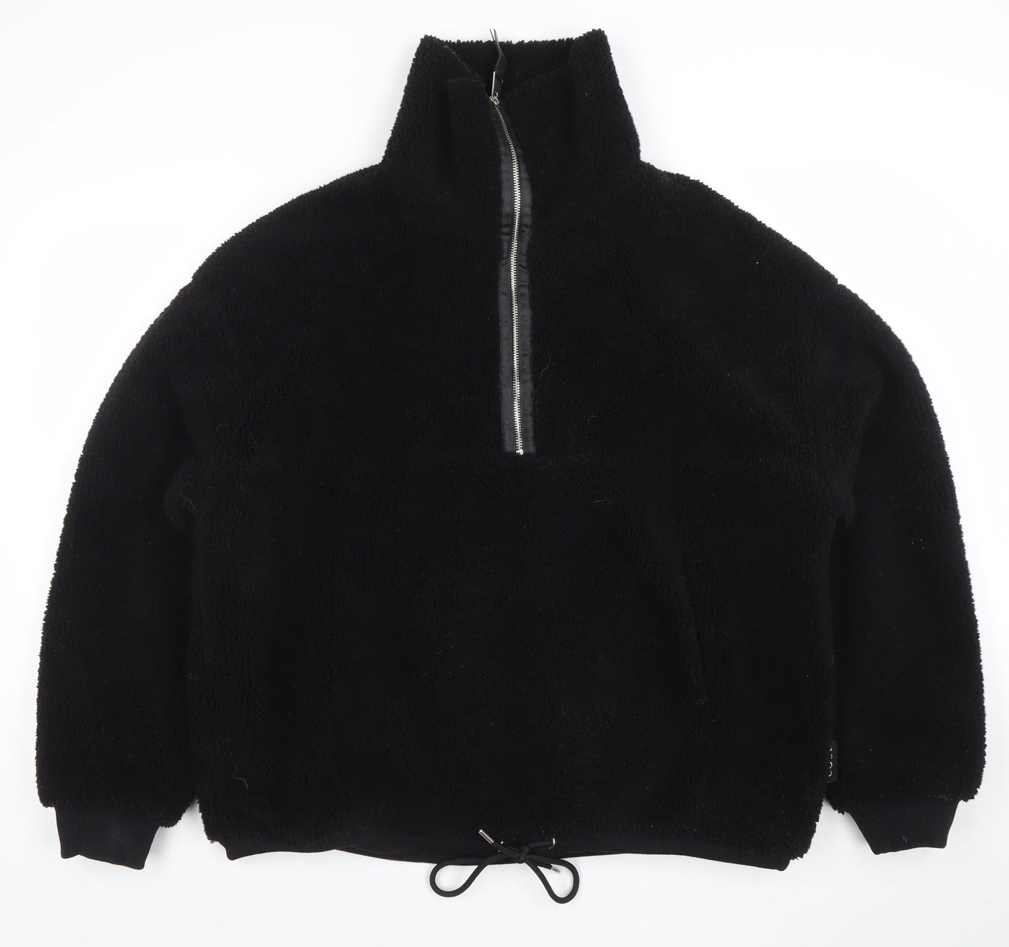 POCO by Pippa Women's Black Fleece 1/2 Zip Pullover Sweatshirt L