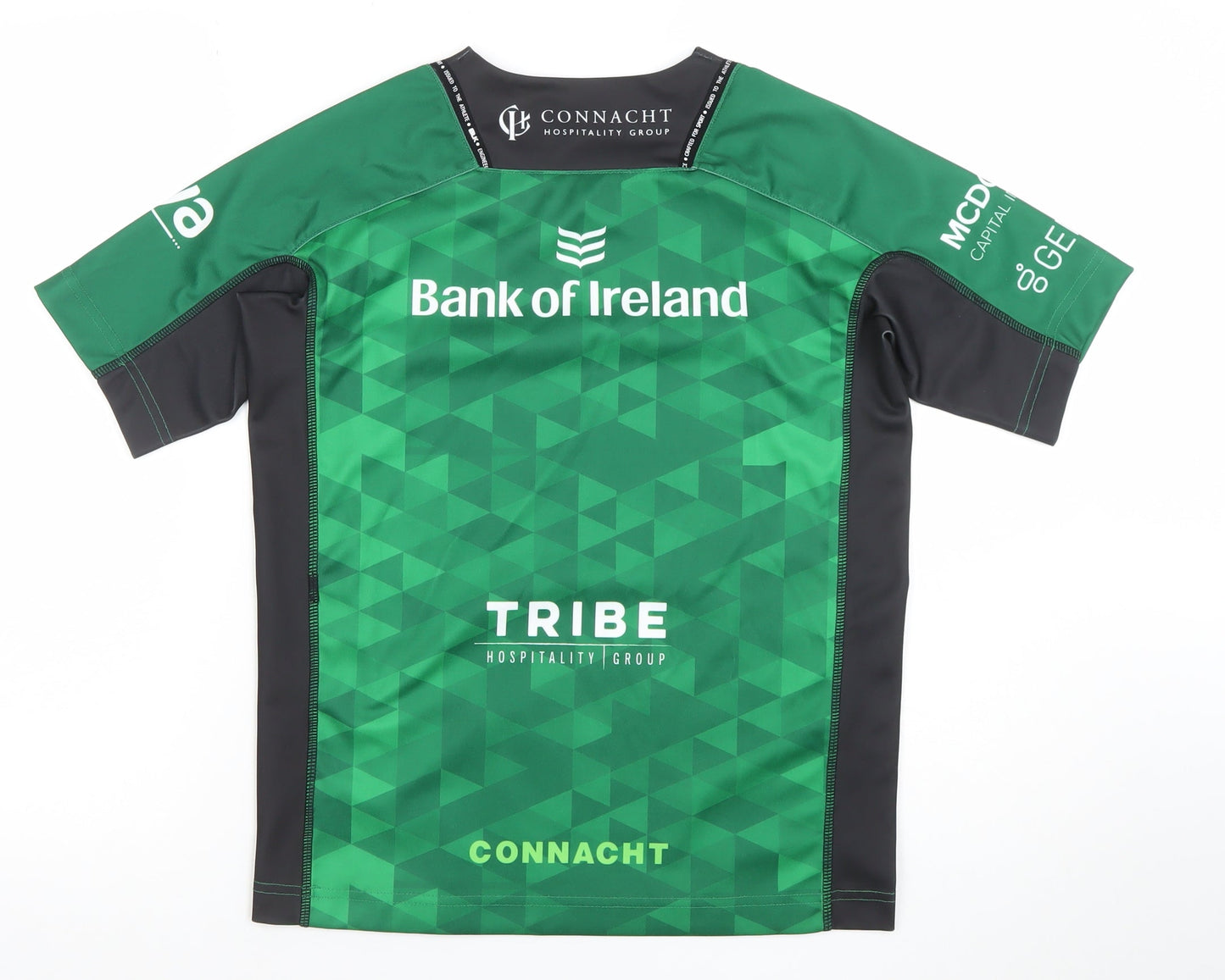 BLK Connacht Rugby Boys Green Short Sleeve Jersey T-Shirt 12 Years