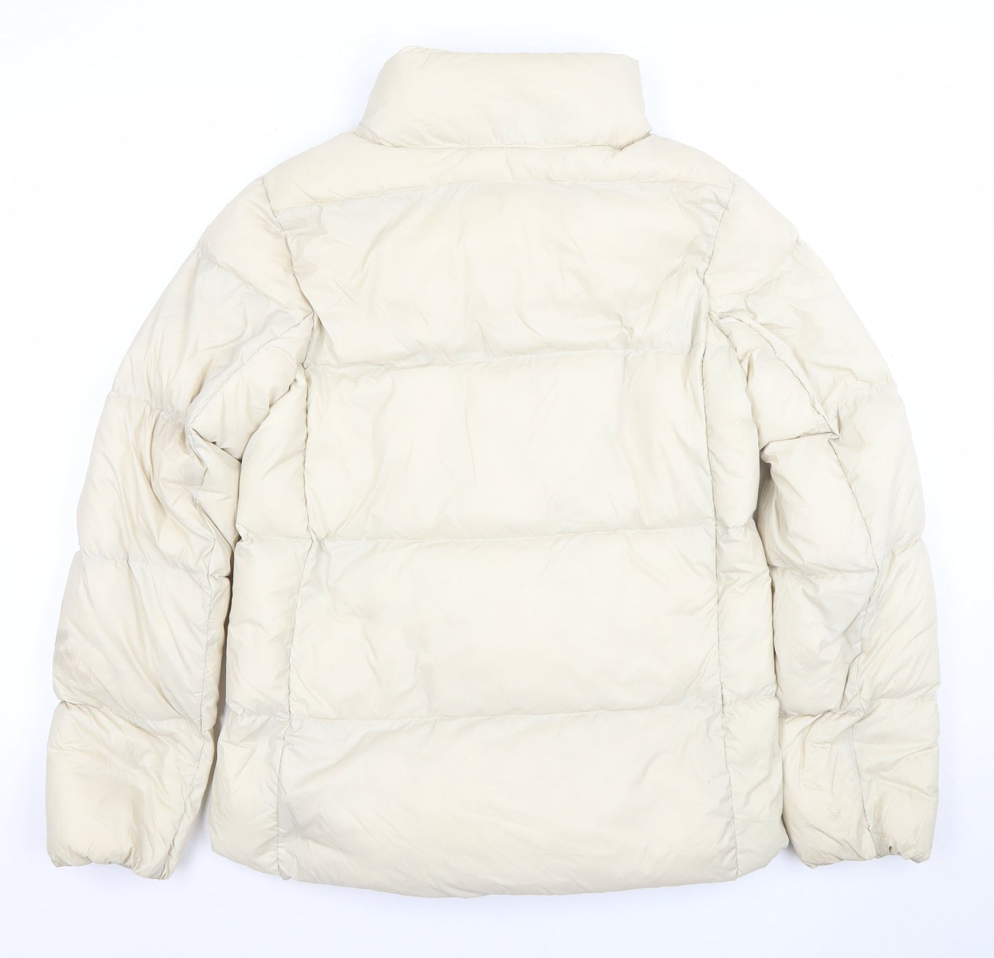 Marks and Spencer Women’s Beige Size 8 Puffer Jacket Quilted Zip Winter Coat