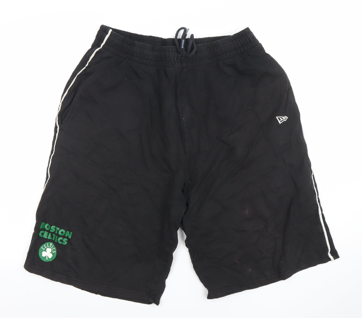 New Era Men's Black XL Boston Celtics Sweat Shorts