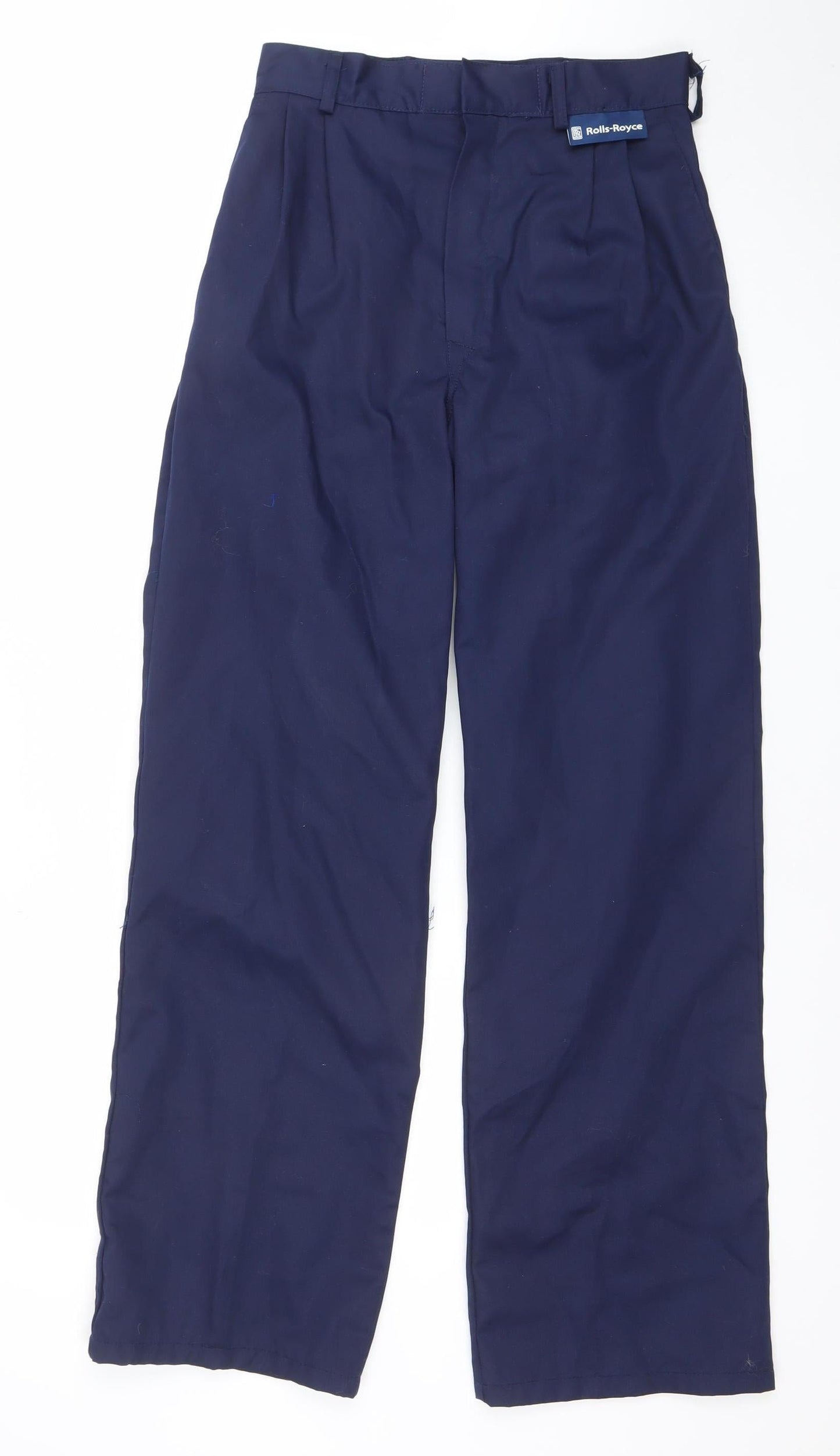 Rolls Royce Men's Navy Blue Regular Fit Workwear Trousers 72R