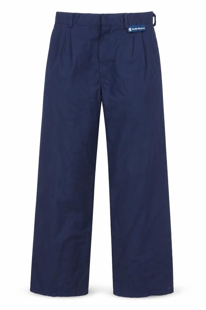 Rolls Royce Men's Navy Blue Regular Fit Workwear Trousers 72R