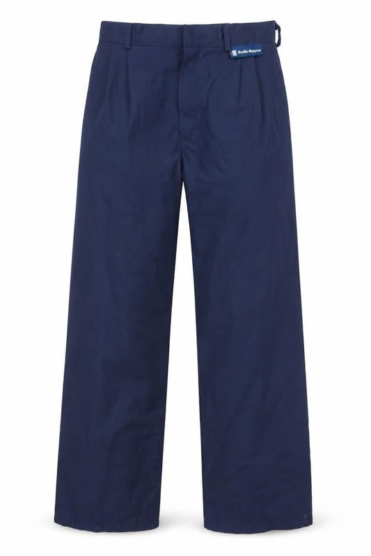 Rolls Royce Men's Navy Blue Regular Fit Workwear Trousers 72R