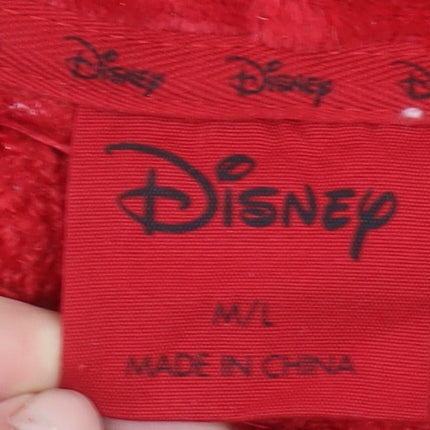 Primark Disney Women's Red Fleece Hooded Mickey Nightshirt M/L