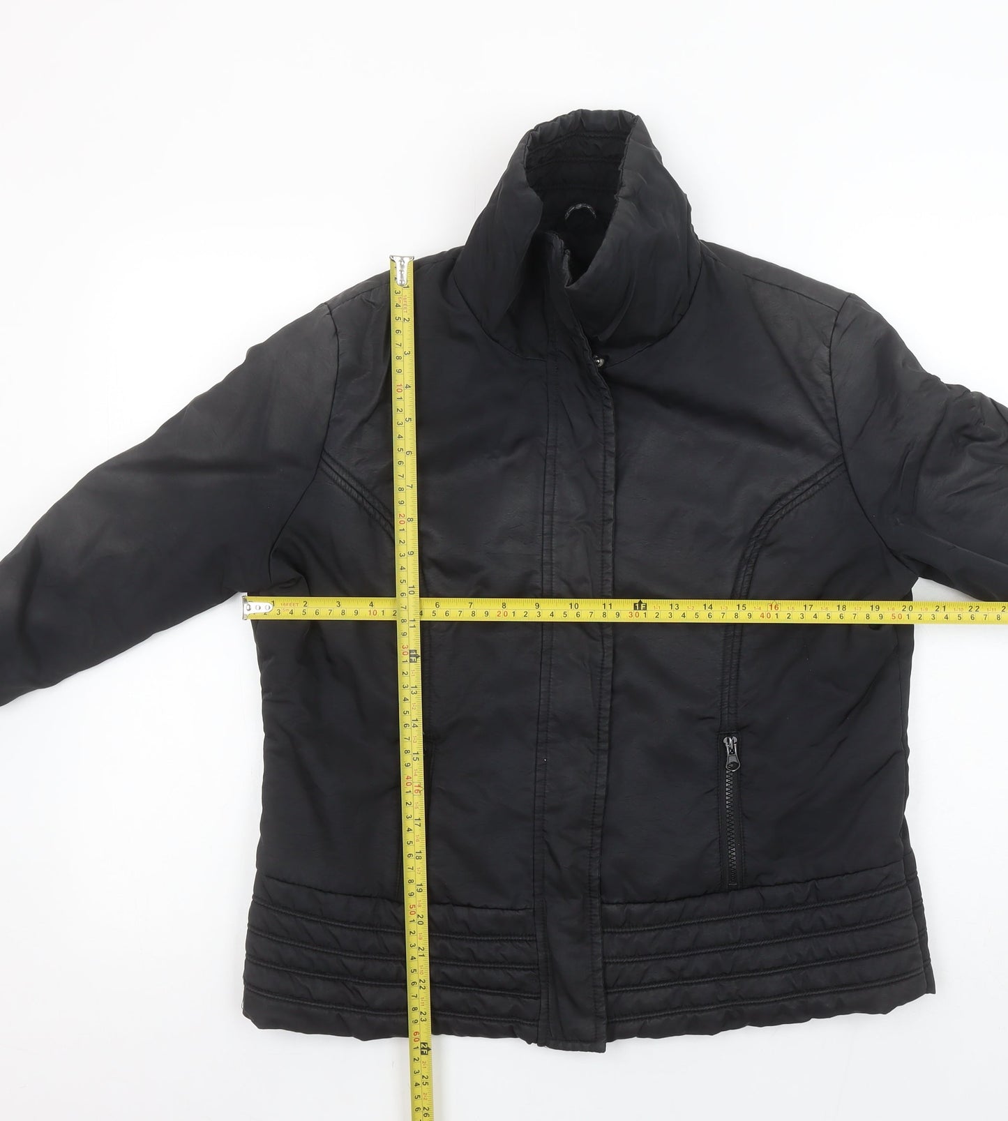 Select Women Black Size 16 Quilted Puffer Jacket