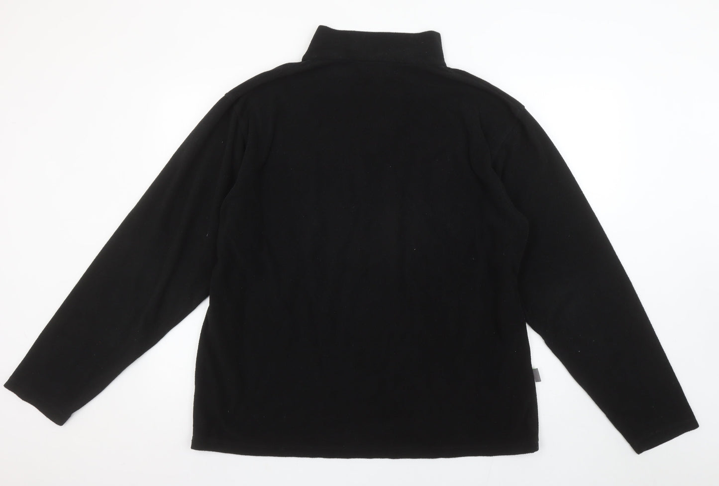 Granite Outdoors Mens Black XL Fleece 1/2 Zip Pullover Sweatshirt