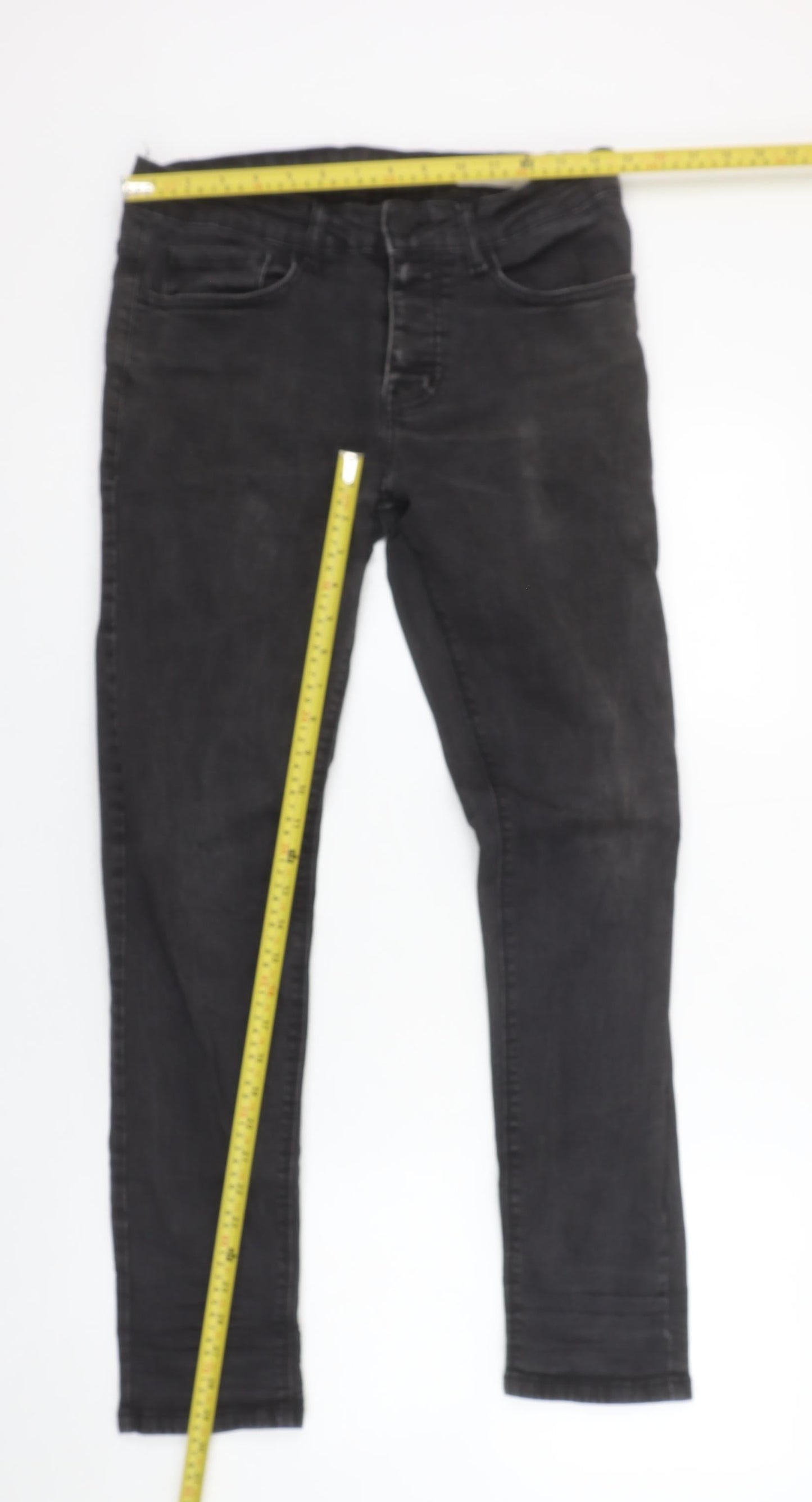 Denim Co Men's Black Skinny Jeans W30 L30 Slim Fit