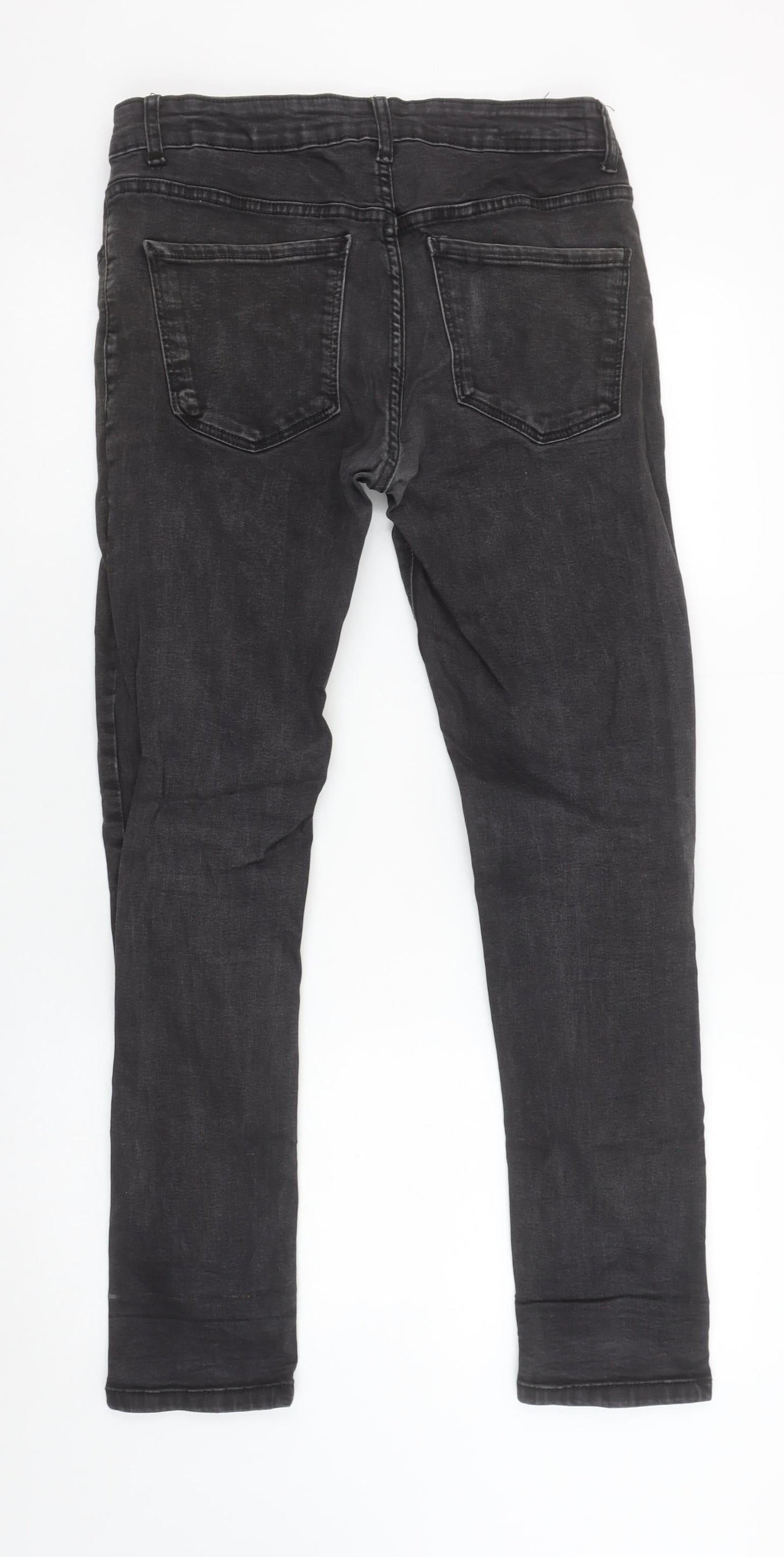 Denim Co Men's Black Skinny Jeans W30 L30 Slim Fit