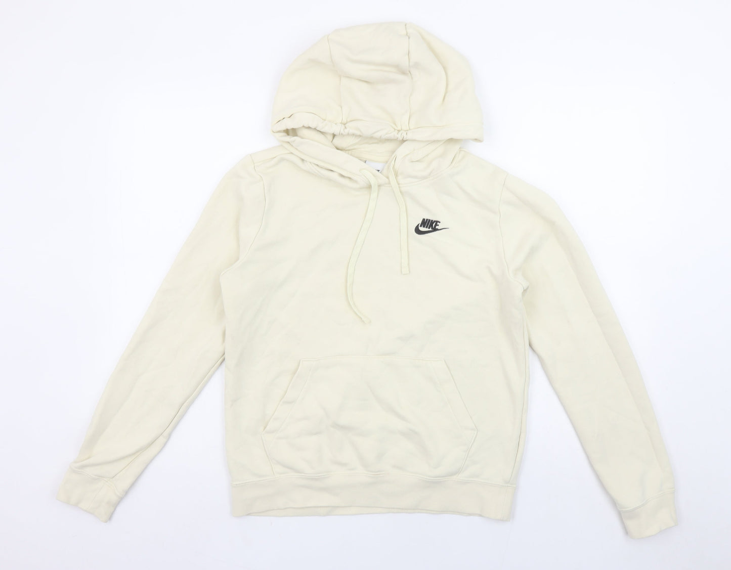 Nike Women Beige XS Pullover Hoodie Cotton Blend Casual Sportswear