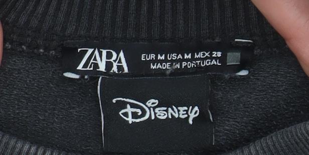 Zara x Disney Women's Black Bambi Sweatshirt Cotton M