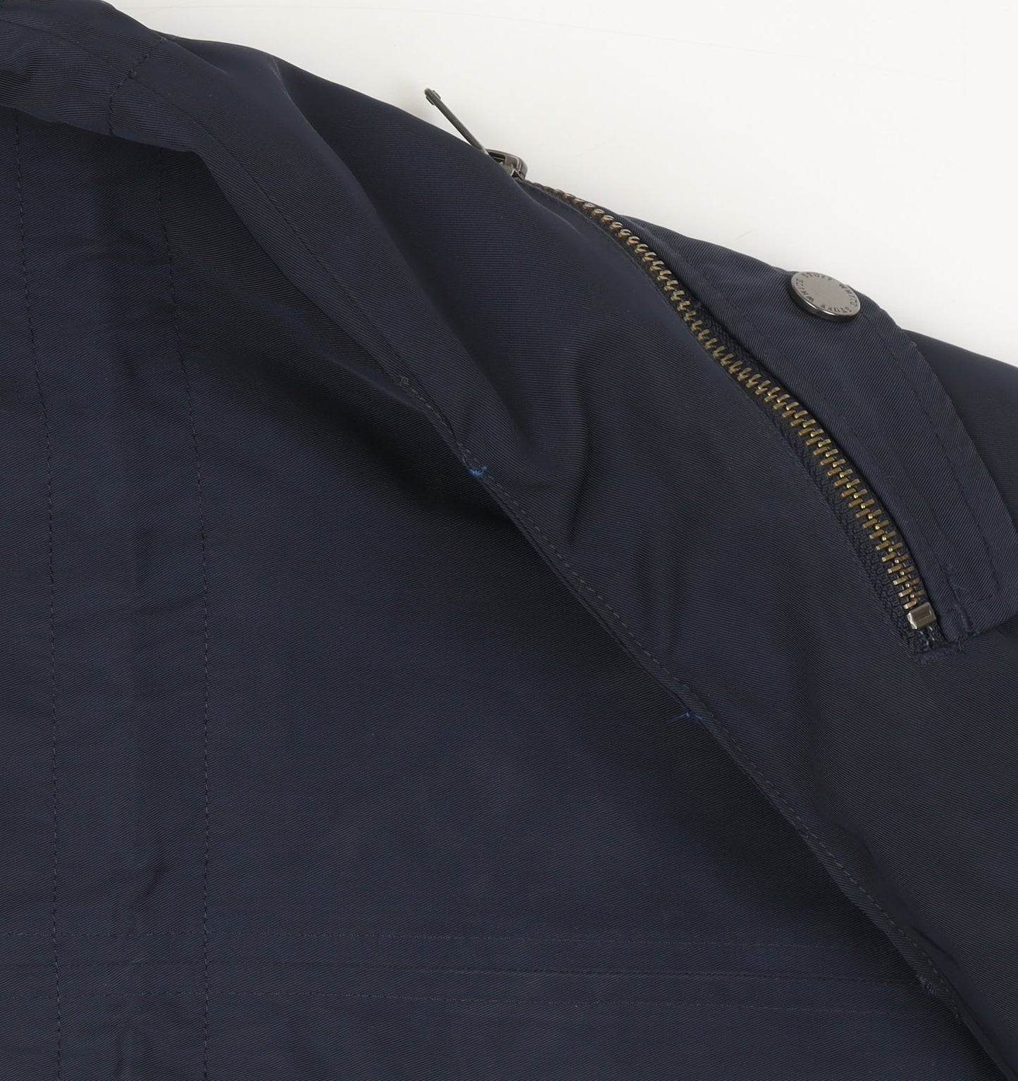 White Stuff Women's Blue Hooded Parka Coat Size 6