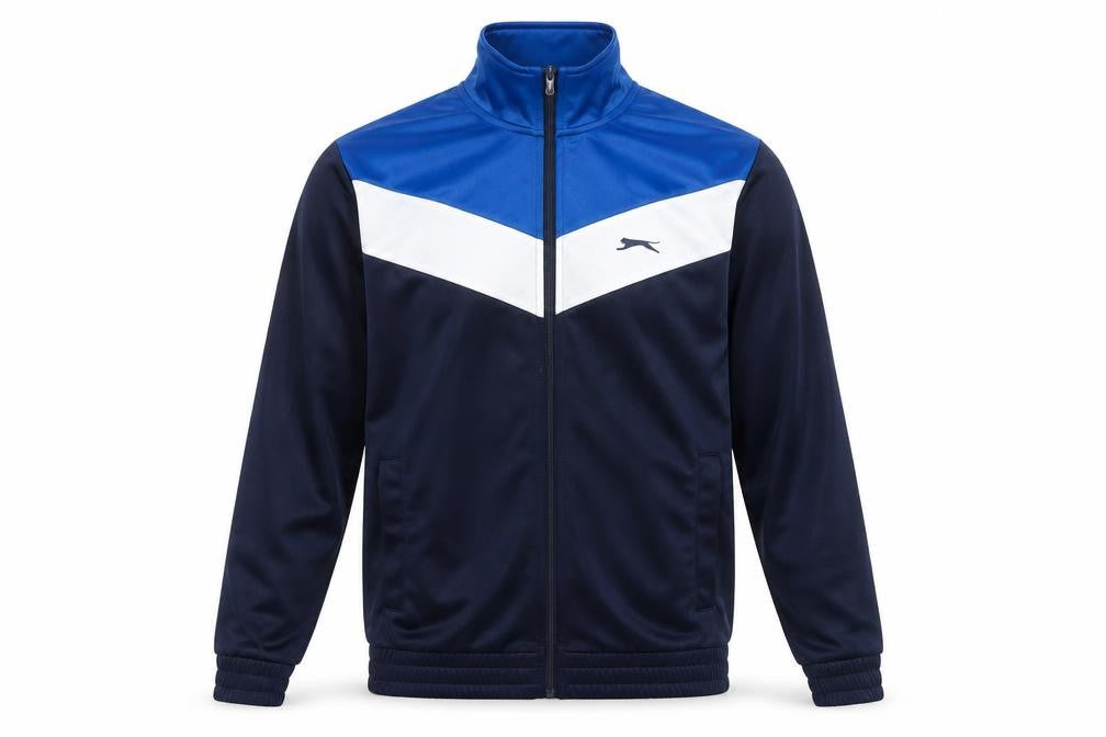 Slazenger Men's Blue Small Track Jacket Full Zip Sportswear