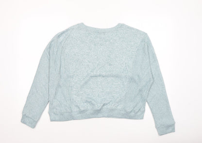 Beloved Women's Blue Knit Pullover Jumper Size L Relaxed Fit