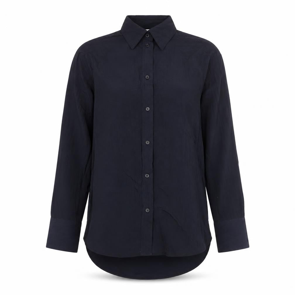 H&M Women's Black Button-Up Long Sleeve Shirt XS