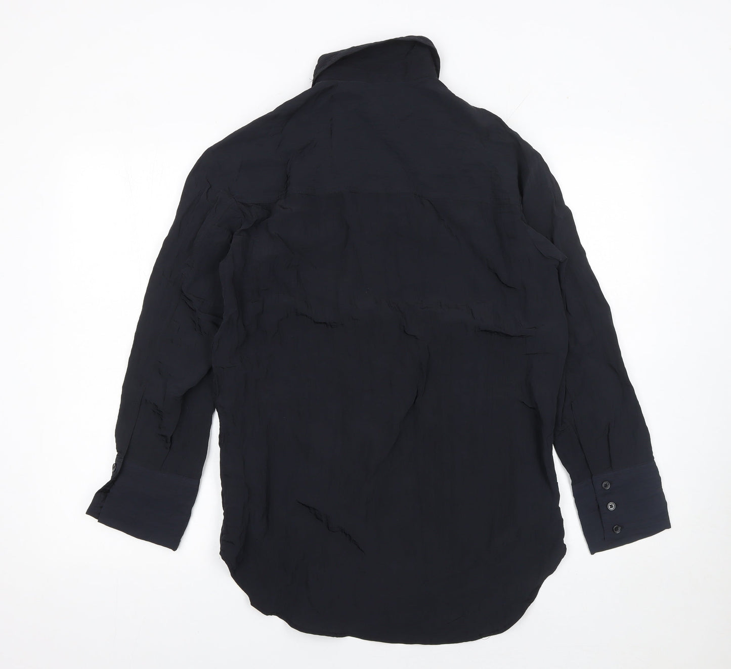 H&M Women's Black Button-Up Long Sleeve Shirt XS