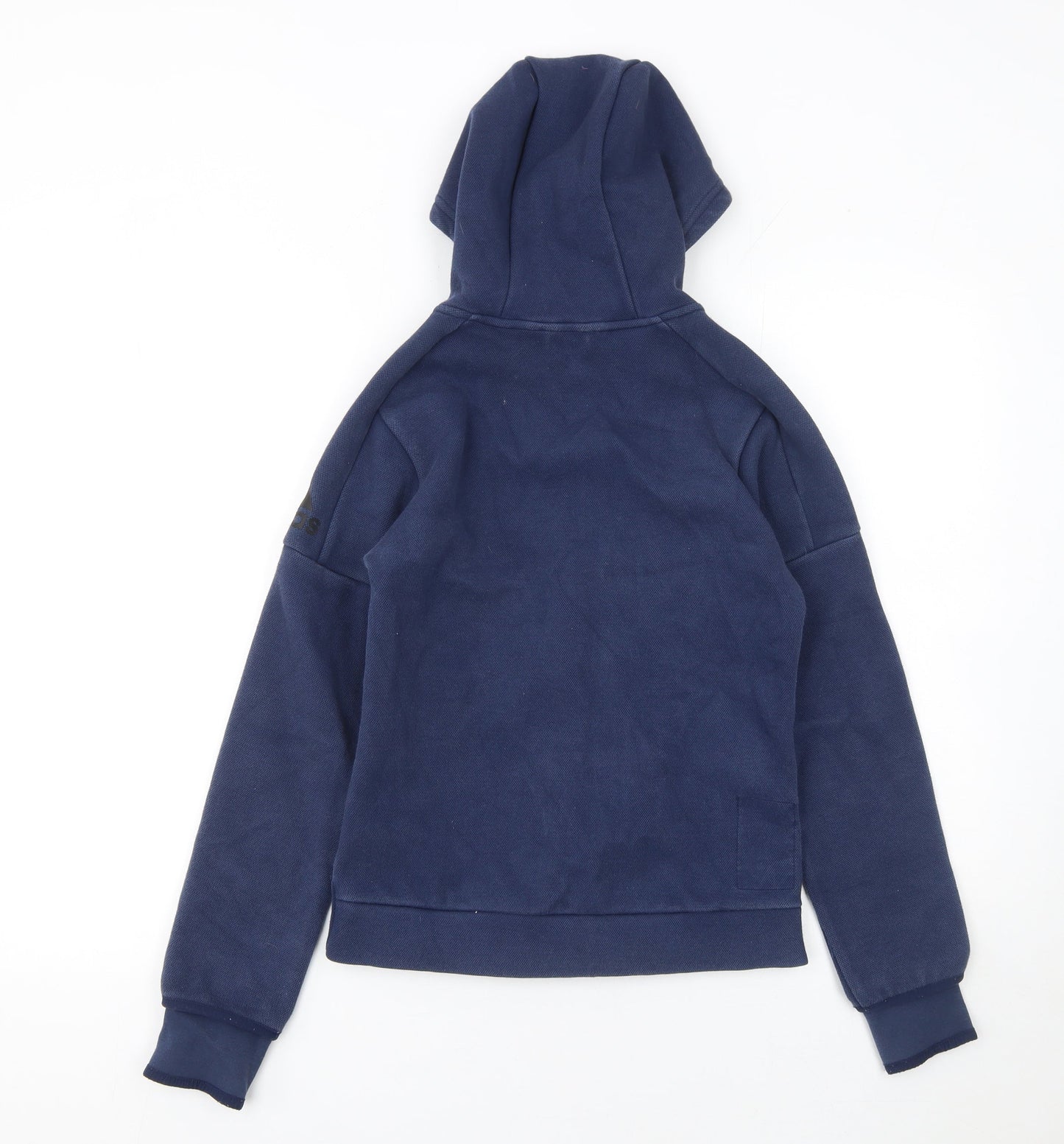 Adidas Boys Blue Full Zip Fleece Hoodie 11-12 Years