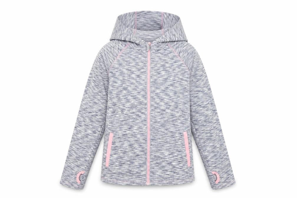 Young Dimensions Girls Grey Full Zip Active Hoodie 12-13 Years