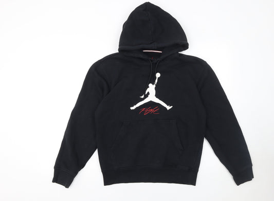 Jordan Men's Black Pullover Hoodie XS Fleece Graphic Logo Sweatshirt