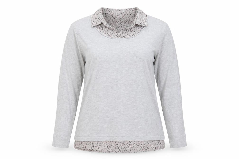Gerard Women Grey Collared Long Sleeve Pullover Jumper Size 12
