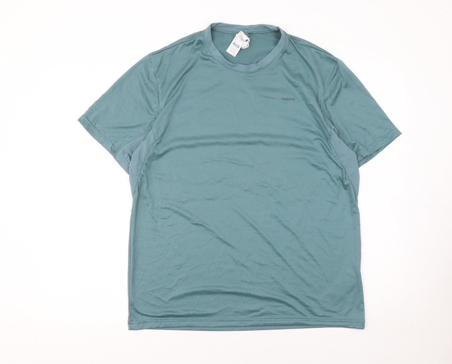 Quechua Men's Green Short Sleeve Lightweight Hiking T-Shirt Size L
