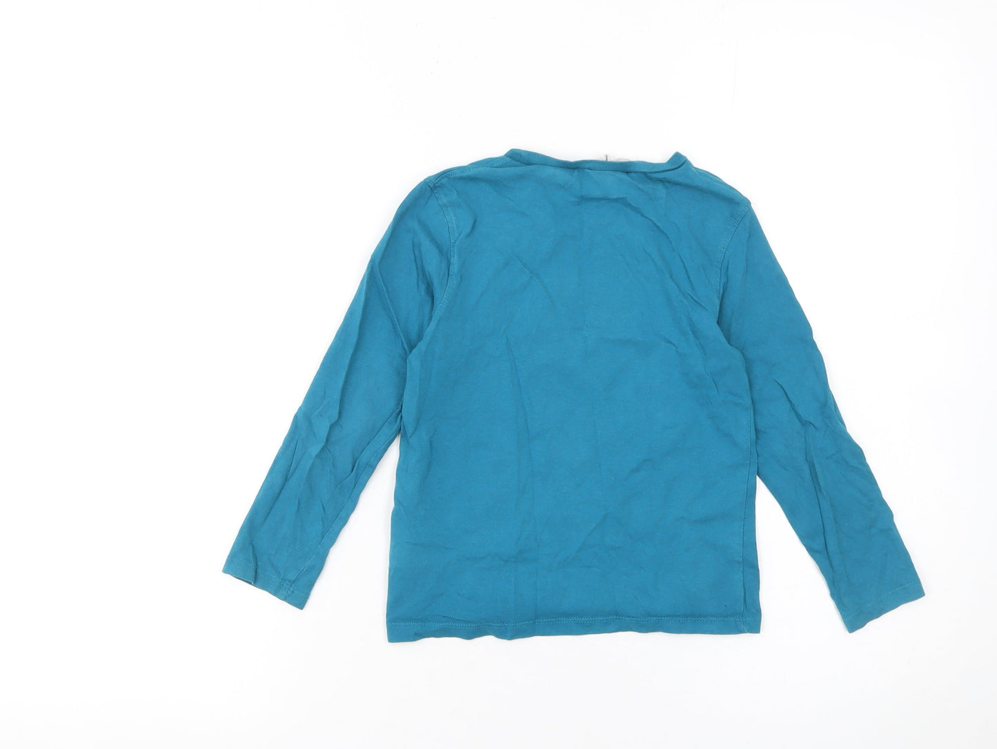 H&M Boys Blue Long Sleeve Minions Graphic T-Shirt 4-6 Years Cotton