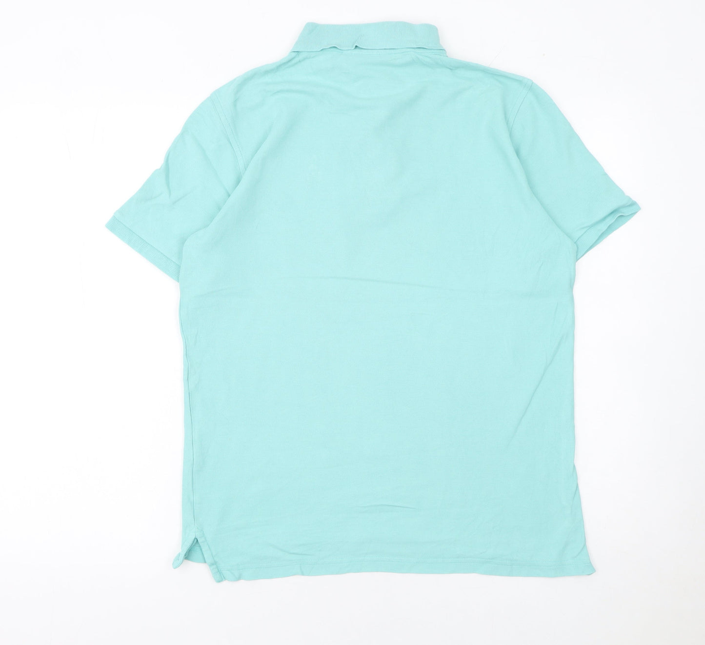 Psycho Bunny Unisex Blue Cotton Polo Shirt Size 4 Short Sleeve Classic Fit