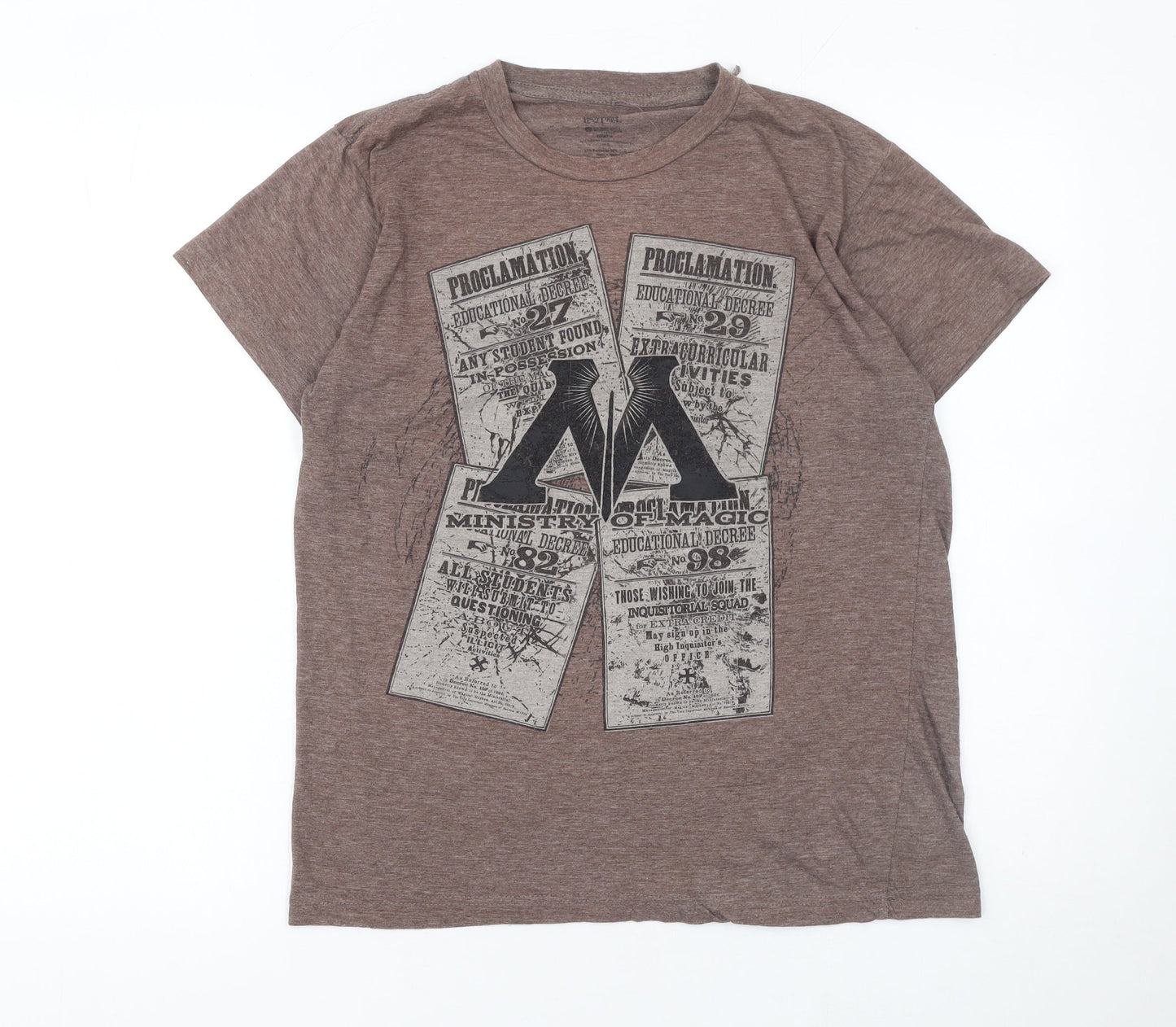 Harry Potter Brown Ministry of Magic Women’s M Graphic T-Shirt