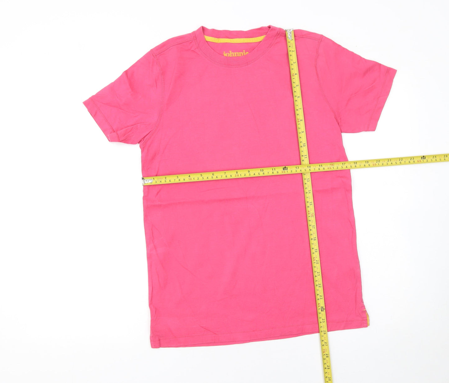Johnnie b Girls Pink 13-14 Years Cotton Short Sleeve Crew Neck T-Shirt