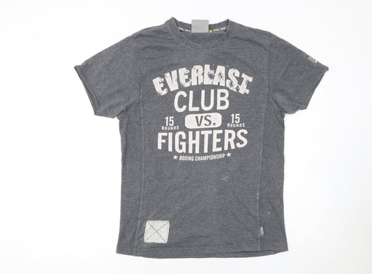 Everlast Men's Grey Boxing Club Graphic Short Sleeve T-Shirt Size S