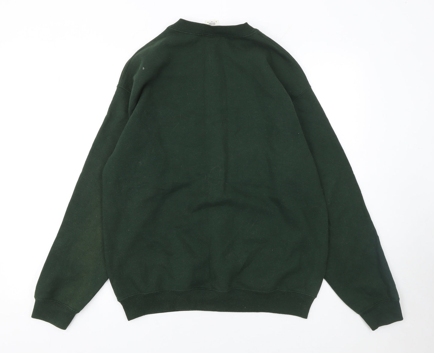 Missguided Women's Green Superior Graphic Crew Neck Sweatshirt Size M