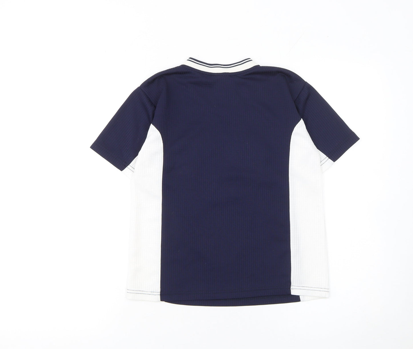 Australia Roo Boys Blue White V-Neck Jersey Activewear T-Shirt Size 10 Years