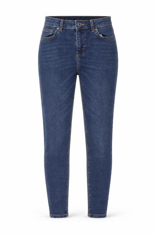 Denim Co. Women's Blue Skinny Jeans Size 8 Slim Fit Mid Rise