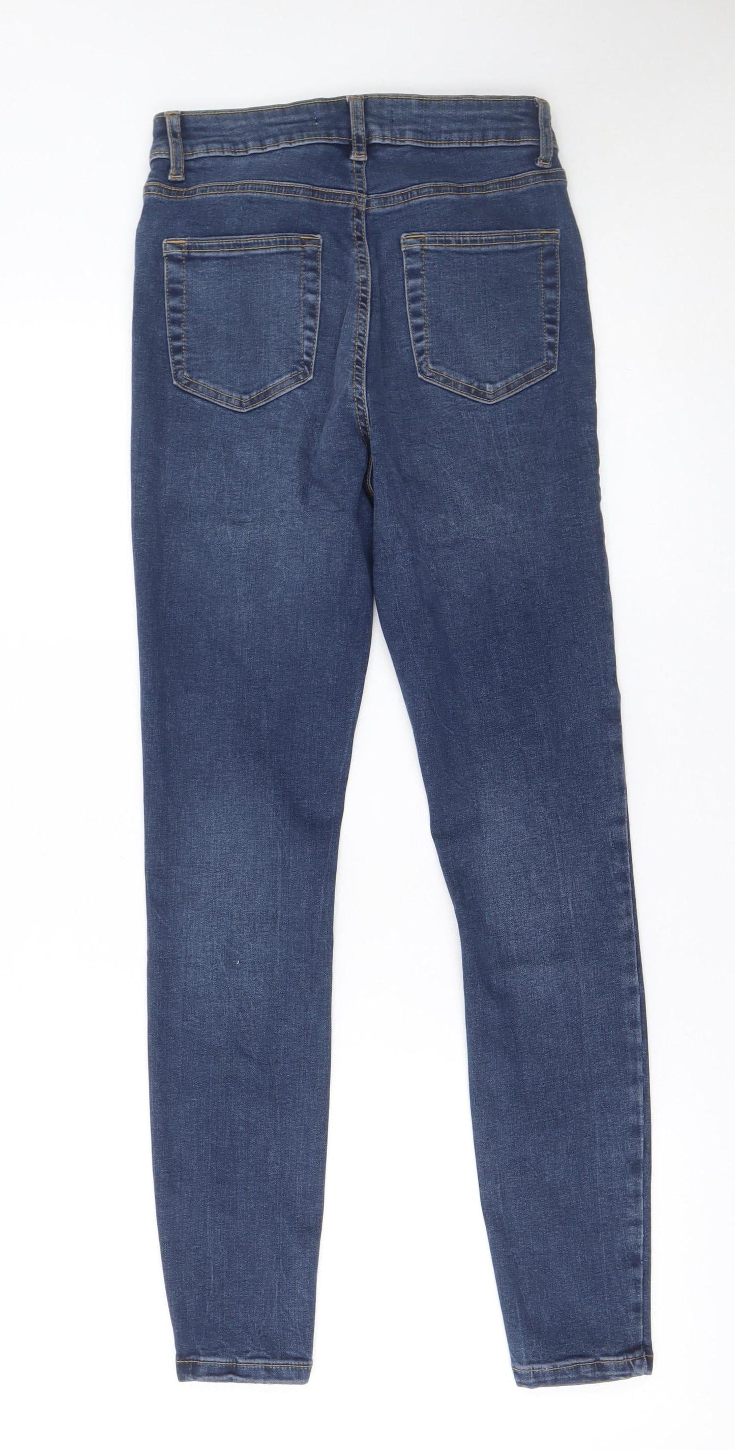 Denim Co. Women's Blue Skinny Jeans Size 8 Slim Fit Mid Rise