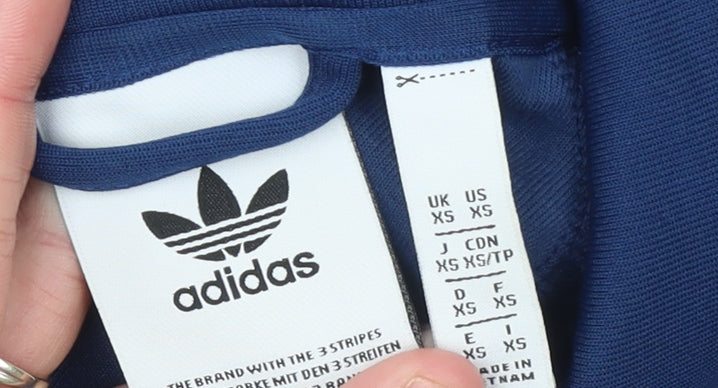 Adidas Men's Blue XS Track Jacket Full Zip Sportswear