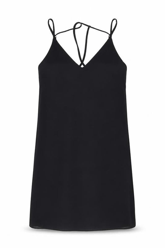 Topshop Women’s Black Size 8 Slip Dress Sleeveless Short Polyester