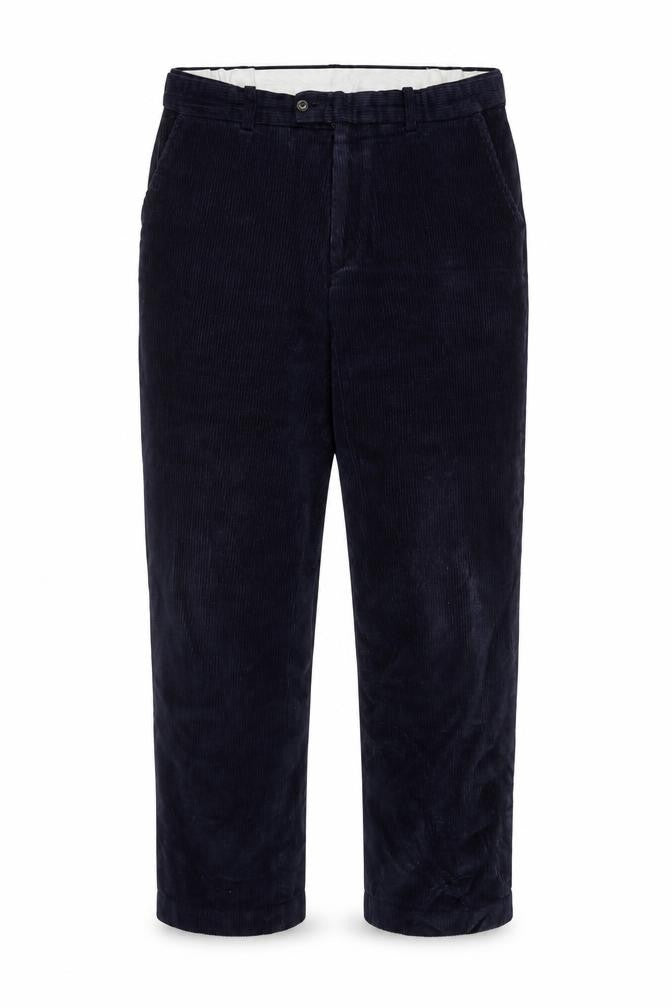 Skopes Men's Navy Blue Corduroy Trousers 36R Classic Fit Cotton