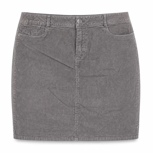 La Redoute Women’s Grey Corduroy Pencil Skirt Size 14 Stretch