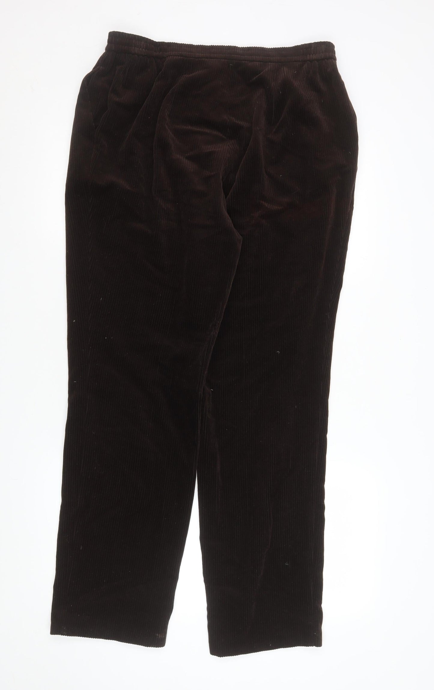 Finn Karelia Men's Brown Corduroy Regular Fit Trousers Size L