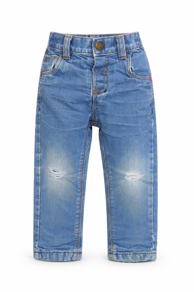 Next Unisex Baby Blue Stretch Jeans 18-24 Months Elastic Waist Denim