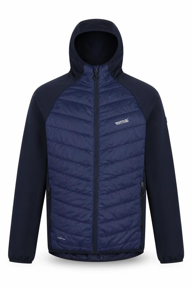 Regatta Men Blue Softshell Hooded Outdoor Jacket Size S