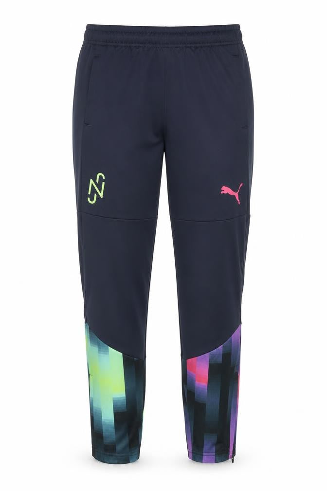 Puma Womens Navy Multicoloured Drycell Jogger Trousers Size 13-14Y