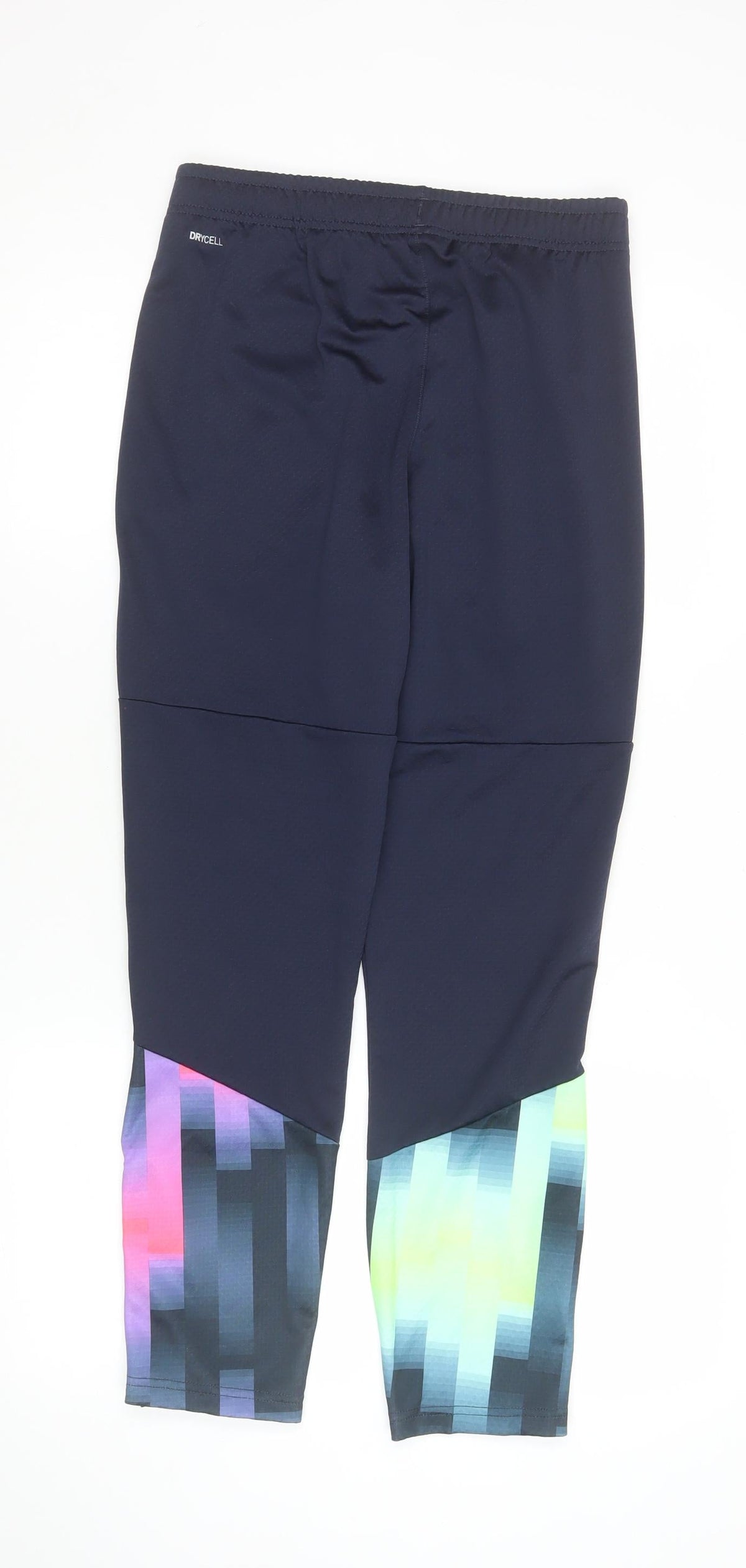 Puma Womens Navy Multicoloured Drycell Jogger Trousers Size 13-14Y