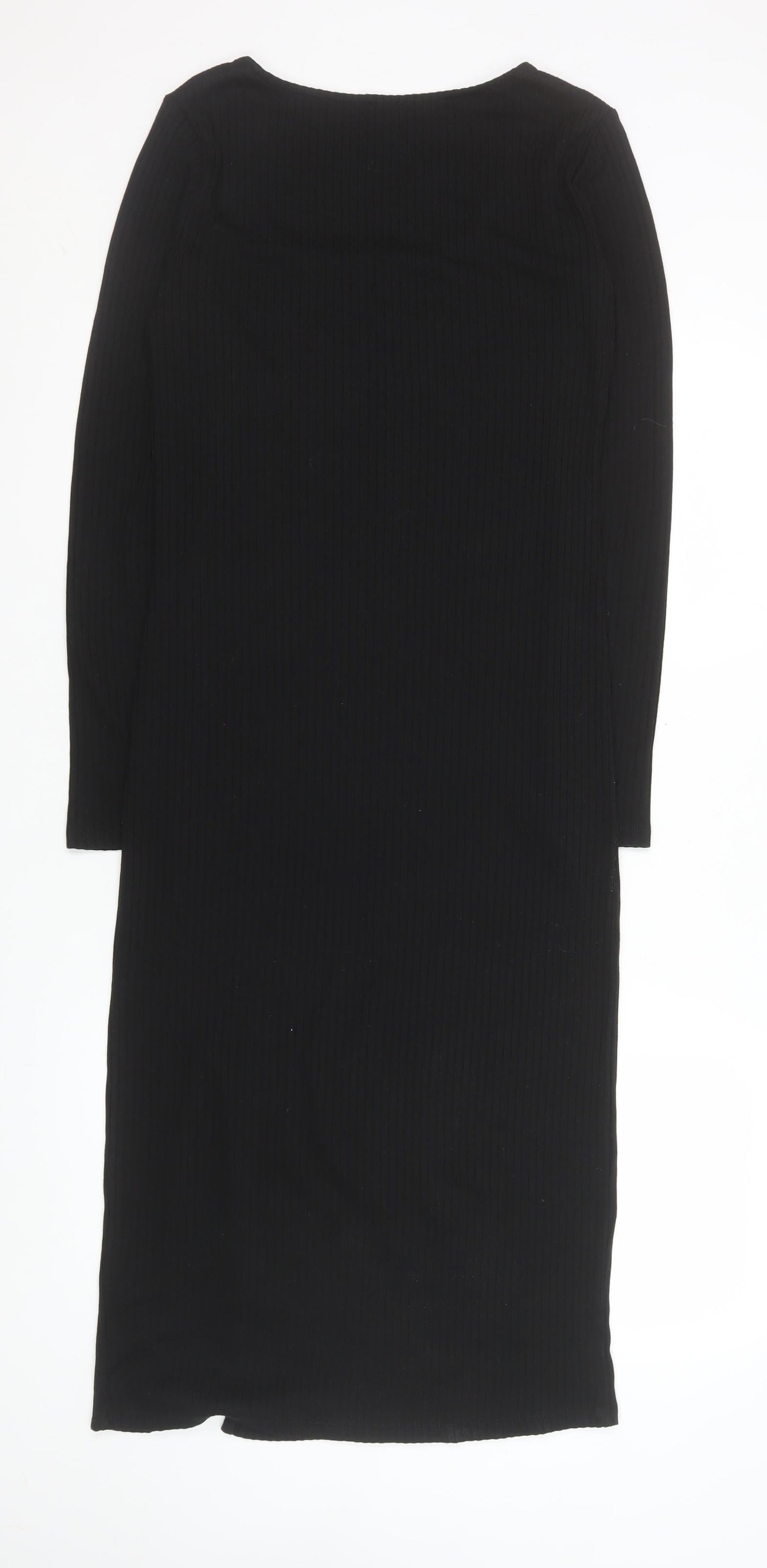 River Island Women’s Black Size 12 Bodycon Midi Dress