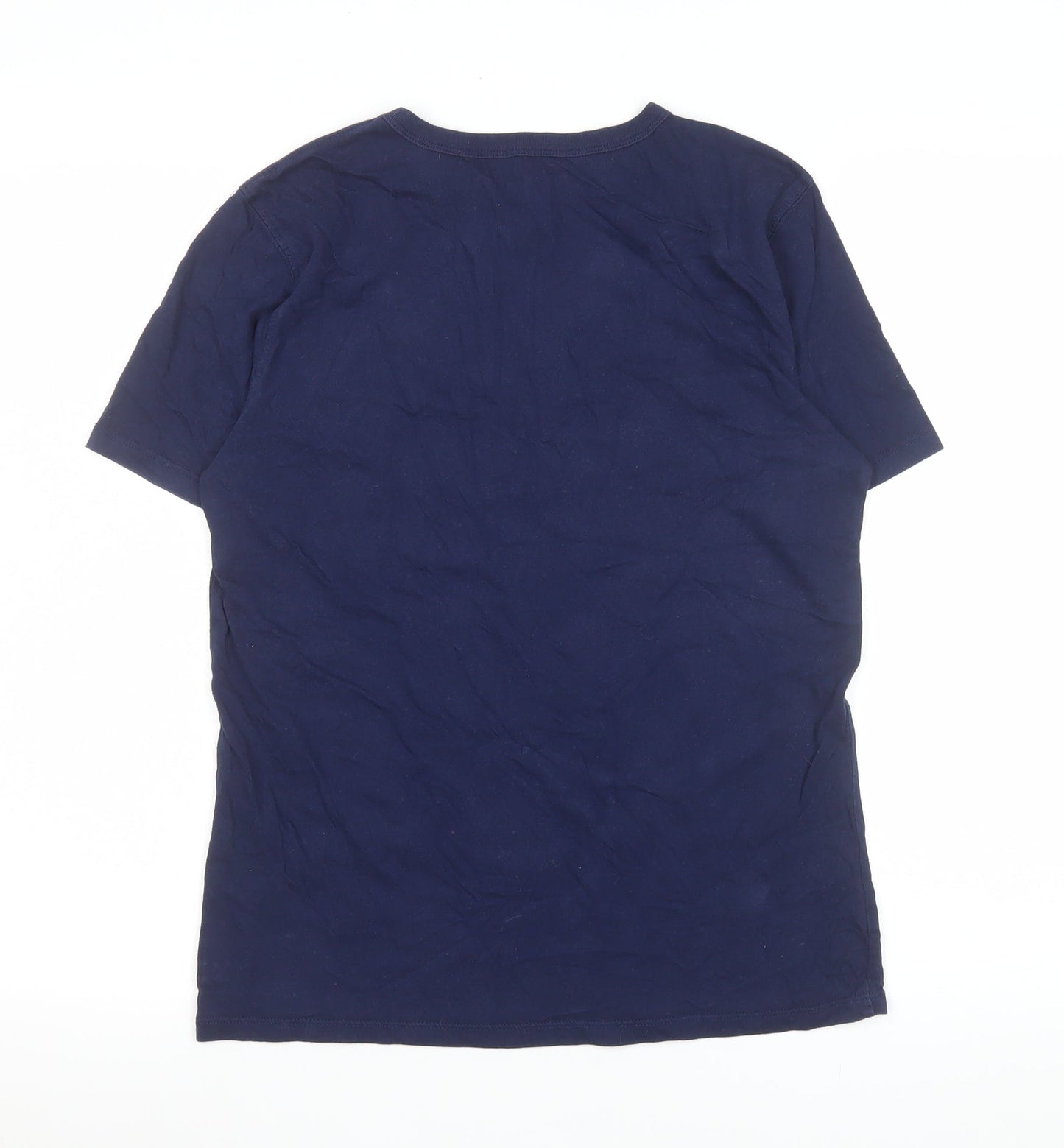 GAP Boys Blue American Flag Logo T-Shirt Size XL Short Sleeve Cotton