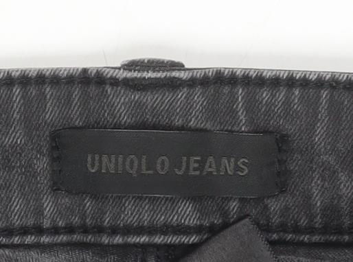 Uniqlo Womens Grey Skinny Jeans Size 22 Slim Fit Denim
