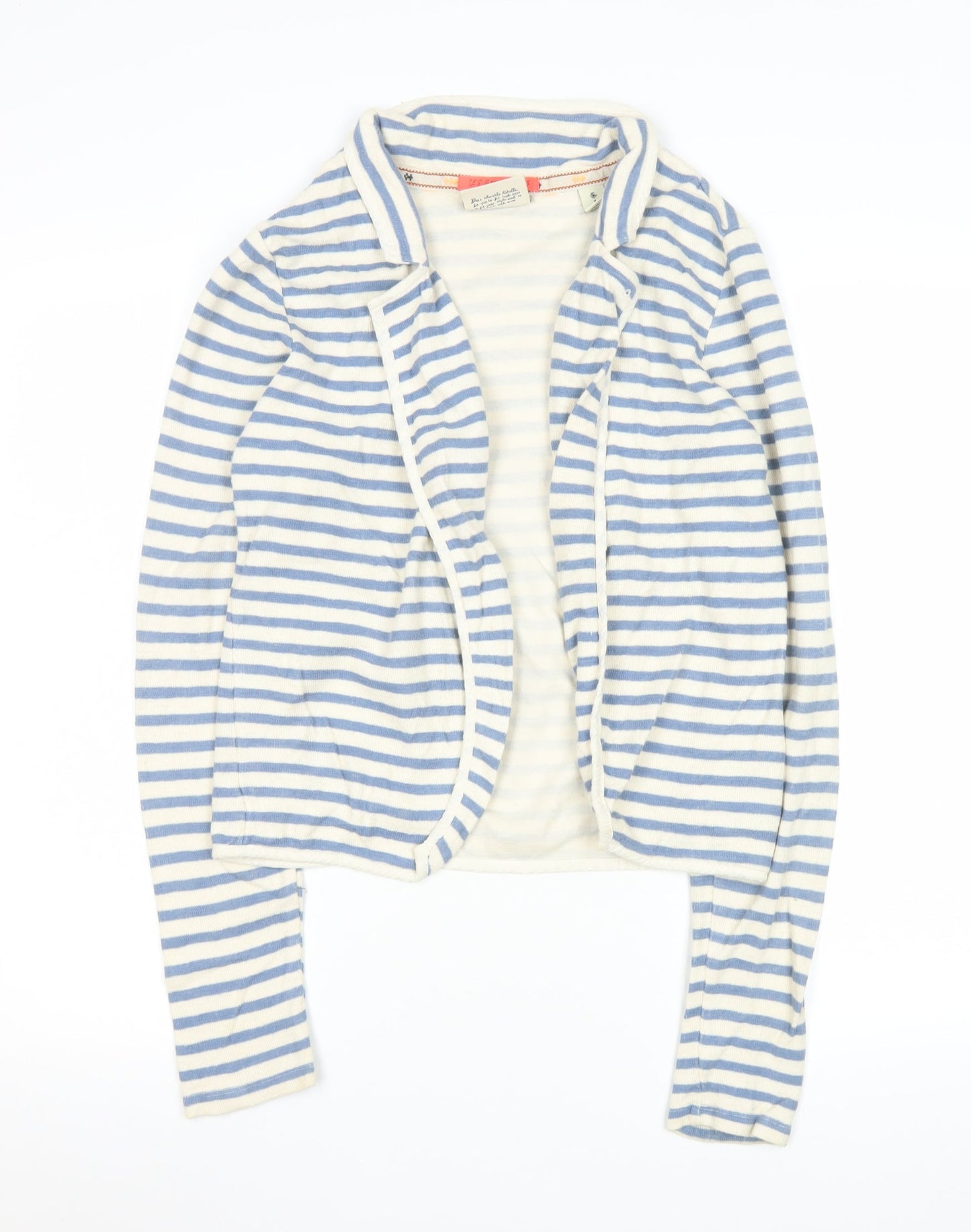 Maison Scotch Women’s Blue White Striped Cotton Jacket S